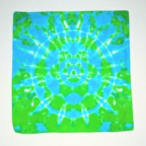 2/15 Tie Dye Cotton Bandana 19" X 20"